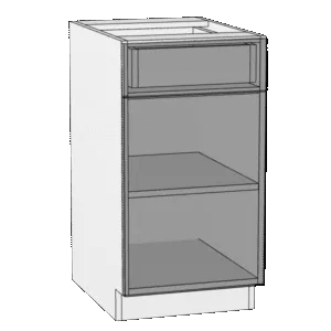 Base: 1 Drawer - 1 Shelf